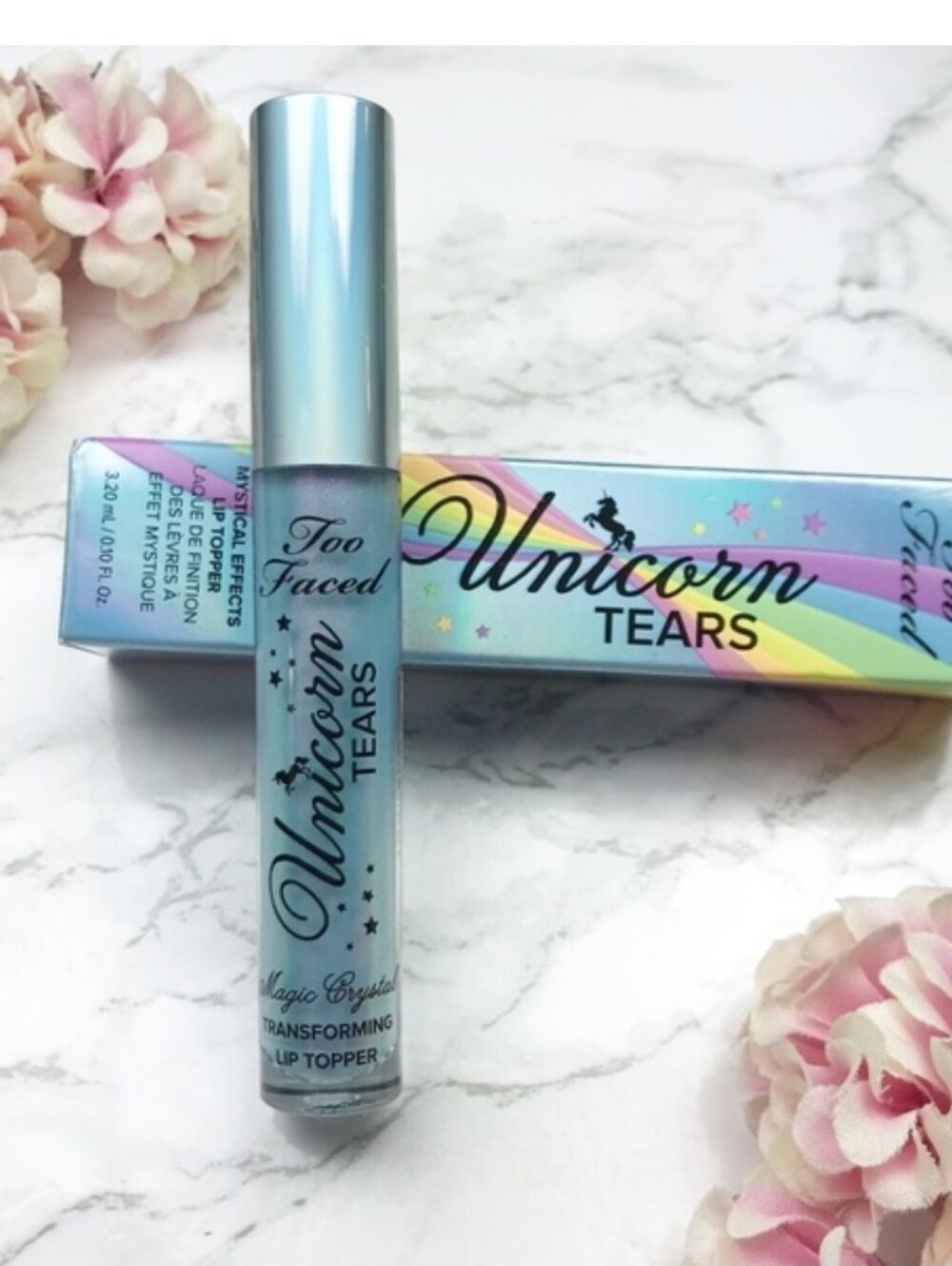 Too Faced Unicorn Tears Iridescent Blue Lip Topper ☆ Rare ☆ - Picture 3 of 3